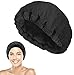 Produktbild Lsmaa Tiefanlage Thermisch Wärme Cap mit 10 Stück Einweg-Duschhauben, Schnurloses Microwavable Wärme-Kappe for Steaming Therapie, Ölbehandlungen oder Spa Thermal (B) (Color : B)