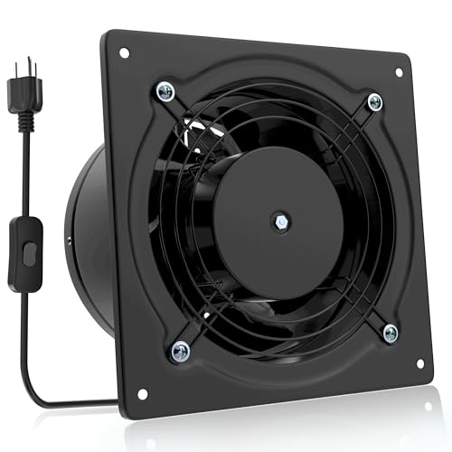 Comparison: Best Exhaust Fans For Kitchen 7 HG Power 6 Inch Exhaust Fan, 308CFM Wall Exhaust Fan for Kitchen, Metal Extractor Fan for Attic, Garage, Window Ventilation, HVAC System