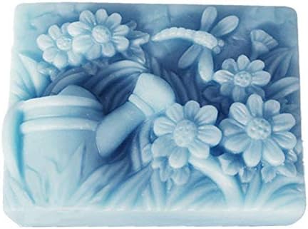 Soap Molds Kettle, Craft Art Silicone Soap Mold Flowers, Craft Molds DIY Handmade Soap Molds - Soap Molds Making Supplies by YSCEN