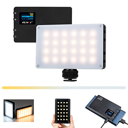 VILTROX RB08 lampa wideo, wbudowana bateria LED kamera światło dwukolorowa 2500K-8500K CRI95 ściemniana kieszonkowa LED światło panel wideo do DSLR Smartphone selfie YouTube