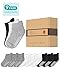 Infinno Baby Non Slip Ankle Socks 9 Pairs - Toddler Socks with Grips for Infants, Kids Boys and Girls
