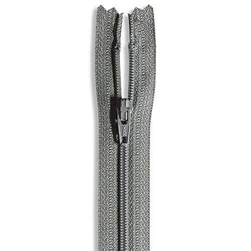7 inch Nylon Coil Zipper 7” Medium Grey Zippers for Sewing Zipper Medium Grey Crafts