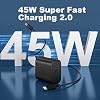 Cargador rápido USB C de 45W, con cable de 6.6 pies para Samsung Galaxy S26 Ultra/S26/S26+/S25 Ultra/S25/S24/S23 Ultra/S22 Ultra/S20 Ultra/Note 10 4