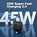 45W USB C Fast Charger, 45Watt Super Fast Charger Type C with 6.6ft Android Fast Charging Cable Cord for Samsung Galaxy S26 Ultra/S26/S26+/S25 Ultra/S25/S24/S23 Ultra/S22 Ultra/S20 Ultra/Note 10 Plus
