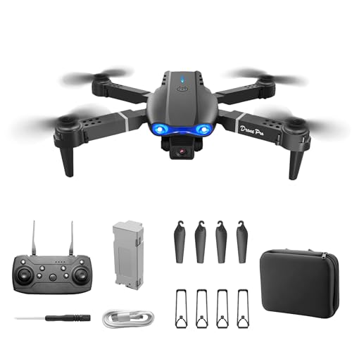 E99 Drone Niño 120° Cámara de ángulo ancho HD 720P, Mini Drone con 3 Baterías, Vuelo estacionario, 360° Flip, Despegue/aterrizaje 1 Tecla, 2 Velocidades, Regalo Juguete para Principiantes Niños