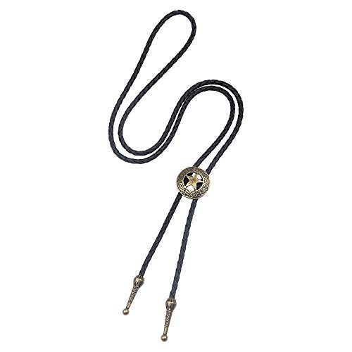 Collier de danse fleur noir style cowboy occidental pour chemise de soirée homme