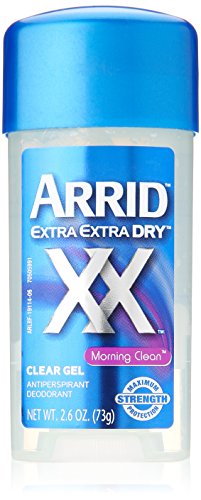 Arrid Extra Dry Antiperspirant and Deodorant Clear Gel Morning Clean 2.6 Oz. (Pack of 3)