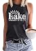 Lake Life Tank Tops Women Casual Summer Sleeveless Graphic Lake Mode Tank Vest Shirt Funny Vacation Holiday Tee Tops (Large, Gray-1)