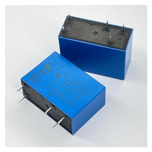 Relé OMI-SH-112L de 5 pines y 12V con capacidad de 10A para control de circuitos pack de 2 unidades