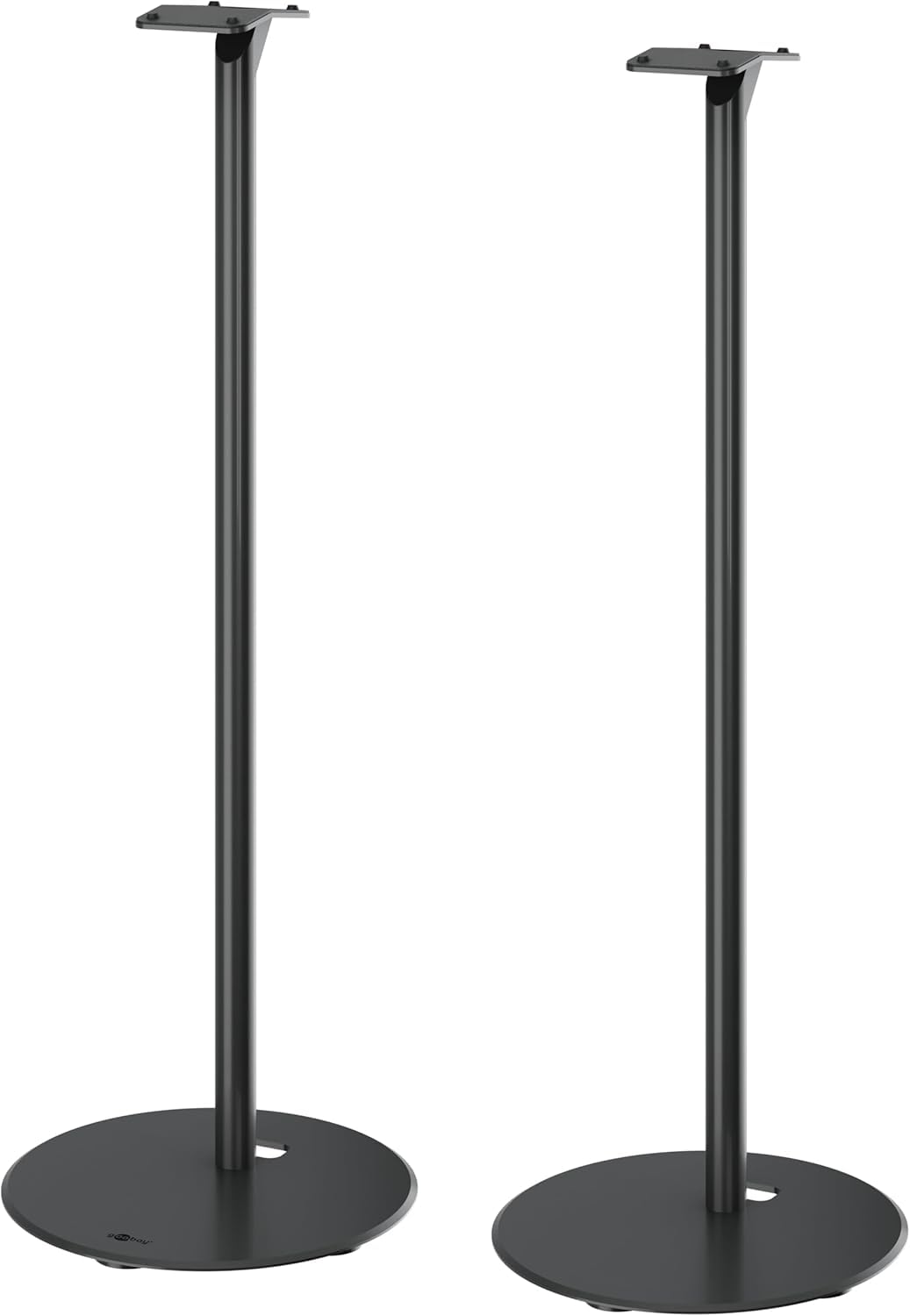 goobay Lautsprecherständer für Sonos Era 300 / Lautsprecherhalterung 5k Tragkraft/Boxenständer mit Kabelmanagement / 71cm hoch/schwarz / 71195