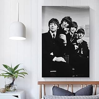 LANGYU Poster vintage classique The Beatles – Impression sur toile – Décoration murale moderne pour chambre à coucher… - Les Beatles, Paul McCartney, John Lennon, RIngo Starr, George Harrison LANGYU Poster vintage classique The Beatles - Impression sur toile - Décoration murale moderne pour chambre à coucher… – Image 5