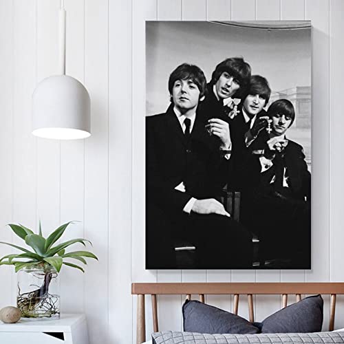 LANGYU Poster vintage classique The Beatles – Impression sur toile – Décoration murale moderne pour chambre à coucher… - Les Beatles, Paul McCartney, John Lennon, RIngo Starr, George Harrison LANGYU Poster vintage classique The Beatles - Impression sur toile - Décoration murale moderne pour chambre à coucher… – Image 6