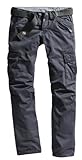  Timezone Herren Cargo Hose Benito TZ 25-0155-3180-9033 Loose Fit blue graphit, 33W/32L