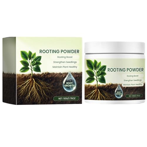 Stimulateur Racines D'engrais,Poudre D'enracinement,Poudre D'enracinement pour Boutures,Hormone Racinaire Engrais,Pour Boutures de Plantes Comestibles ou Ornementales,50g