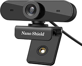 Webcam 1080P, Nano Shield N910 Full HD Compuer Web Camera Wide Angle Crystal