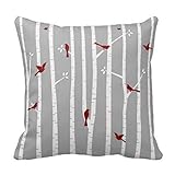 Kissenbezüge, Hergestellt aus 50% Baumwolle der Klasse A, gemischt mit 50% Polyesterfaser, Stoff extrem strapazierfähig und sicher.