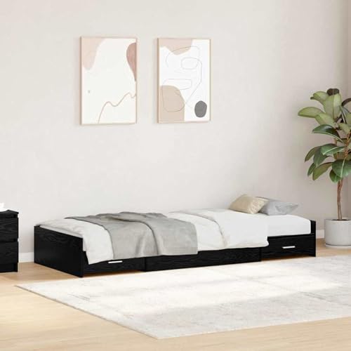 Rantry Armazón de Cama con Almacenamiento Moderno y Funcional - Diseño Elegante, Construcción Duradera de Madera Modelo LWZJQ-3335246ES
