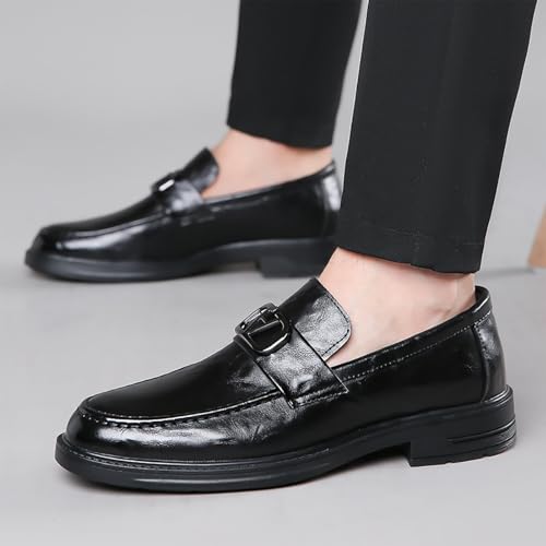 Men's Casual Leather Shoes, Slip-On Moccasins, Breathable & Comfortable Dress Shoes for Men, Perfect for Business Casual, Leisure2