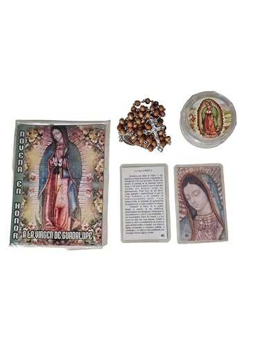 Estatua Virgen de Guadalupe de 8 pulgadas en resina miniatura 2