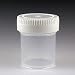 Globe Scientific Tite-Rite 6518 Polypropylene Leak Resistant Containers with Polyethylene Separate Screw Cap, Non-Sterile, Bulk Packaging, 20mL Capacity (Case of 1000)