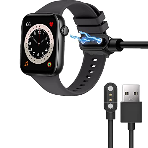 Compatible with TaiSounds Smartwatch Charger, Lamshaw Magnetic USB Charging Cable Replacement Charger Cable Compatible with TaiSounds L51/HTTWCOD L51/AcclaFit L51 Smartwatch (Black)