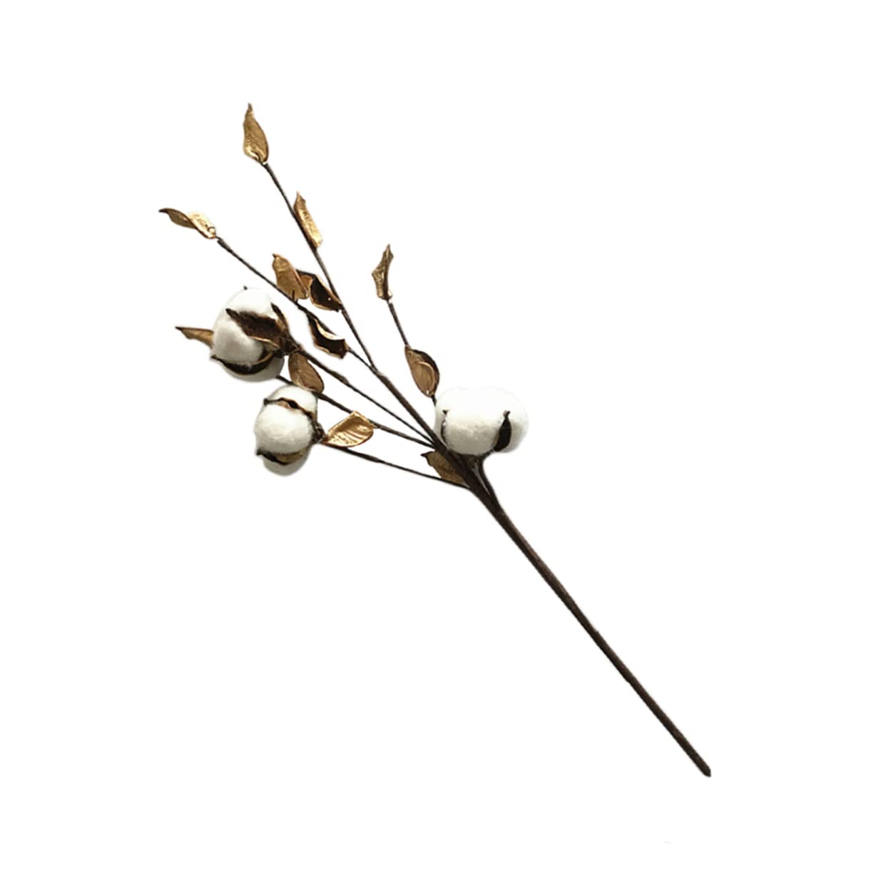 EXCEART Artificial Cotton Branches Cotton Stems with Natural Look for Home Decor Rustic Events DIY Centerpieces and Floral Arrangements