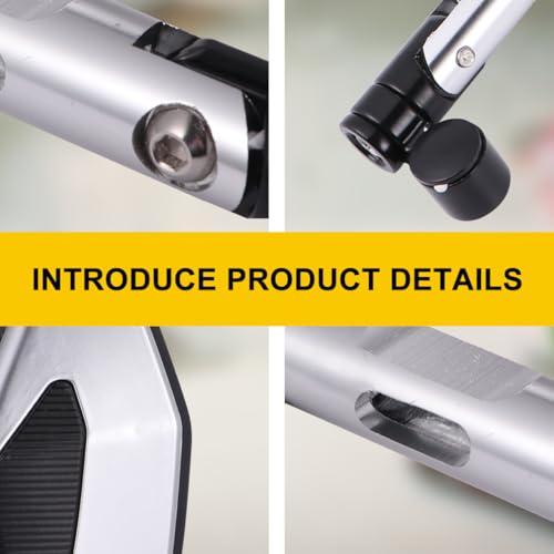 Espejos para moto ligeros de aluminio plata que reducen vibración 4