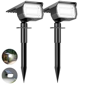 Btfarm 2er Solarstrahler 72 LED Kaltweiß