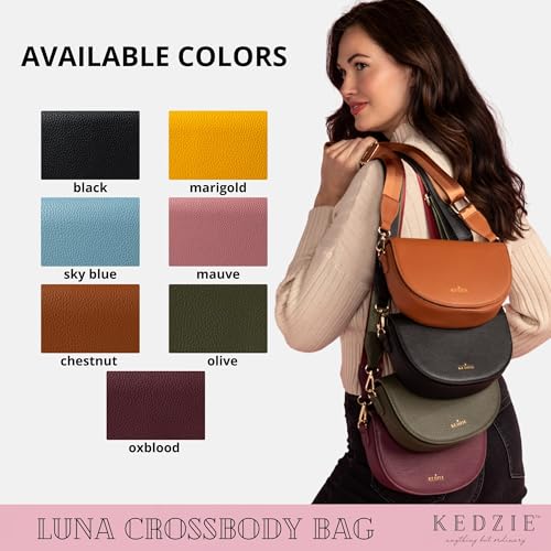KEDZIE Luna Crossbody Bag Shoulder Purse with Removable Strap Messenger Bag for Women, Girls4