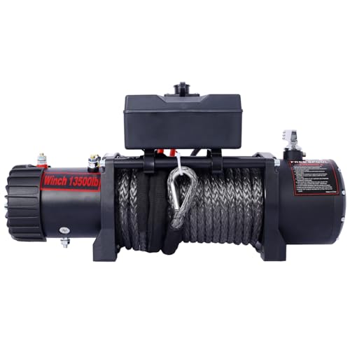Geelife Winch con capacidad 13500 lb, 12V DC miniatura 4
