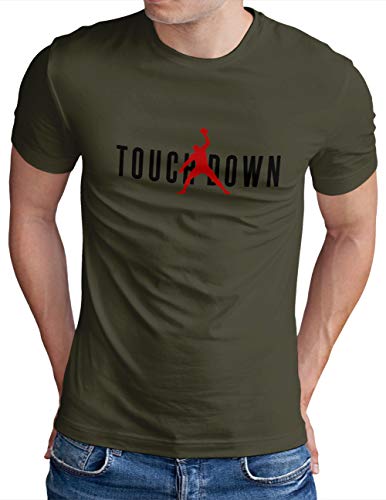 T-shirt de football américain OM3 Touchdown maillot homme style USA pour le quotidien