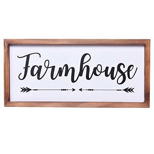 Athena's Elements Farmhouse Wall Decor - Farmhouse Sign 8 X 17 Inch - Solid Wood Framed Wall Decor For Living Room, Home Sign Wall Decor, Country Decor For Home, Signs For Home Wall Decor #TOP7