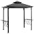 Outsunny 9' x 5' Grill Gazebo, Hardtop BBQ Gazebo Canopy with 2-Tier Polycarbonate Roof, Shelves Serving Tables and Hooks, for Backyard Patio Lawn