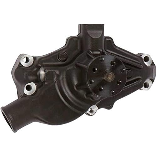 Black Short High Flow Water Pump for Small Block Chevy 283 302 305 327 350 400 Engines