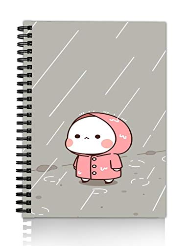 Image of DI-KRAFT Handcrafted Hard Cover Unruled Paper Wiro Bound Printed Journal Diary Notebooks for Girls and Boys Spiral Wire Binding Memo Notepads Notebook Planner (160 Pages A5)