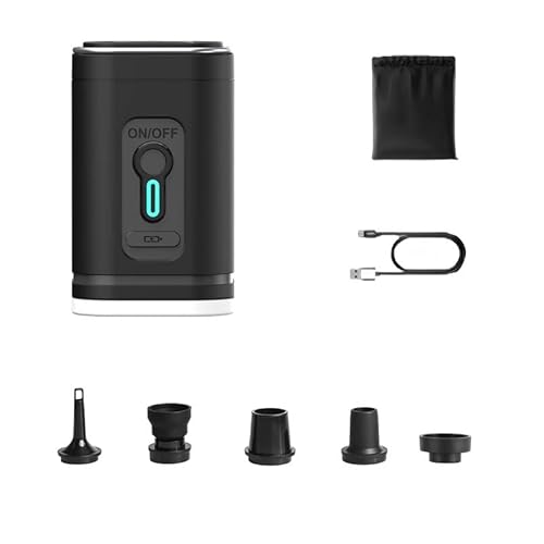 BJIAX Portable Pump for Vacuum Storage Bags Electric Travel Vacuum Pump for Various Vacuum Seal Bags Cordless Rechargeable Air Pump for Compression Clothes, Blanket, Luggage