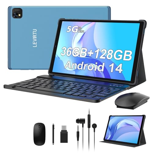 LEVIRTU Tablet 10 Pulgadas Android 14 Tableta 5G WiFi Octa Cores,2.0GHz Tablet PC 36GB RAM+128GB...