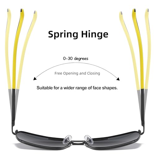 Polarized Sunglasses Men Trendy Sun Glasses Fashion Metal Shades Driving Fishing SY60513