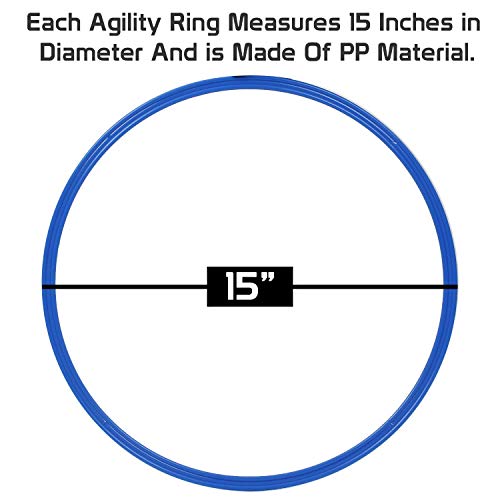 Image of TASCO SPORTS Agility and Speed Training Flat Fitness Gymnastic Ring (Set of 18 Pieces)