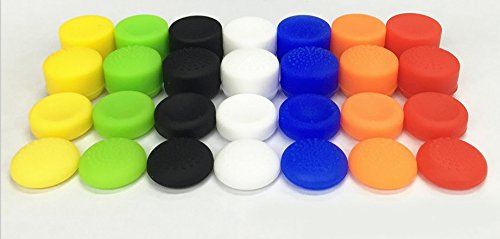 Pack of 8 pcs Analog Controller Gamepad Raised Antislip Thumb Stick Grips Thumbsticks Joystick Cap Cover for PS5, PS4, PS3, Switch Pro, Xbox one, Xbox 360, Wii U, PS2 Controller (Orange) 9