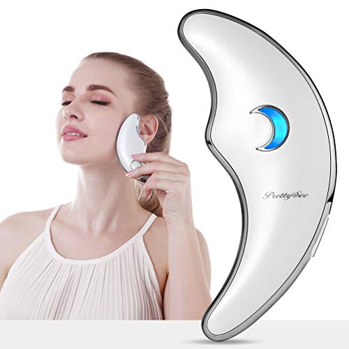 Eye Massager 45℃ Heat & Vibration, Face Massager Gua Sha Scraping Massage Tool
