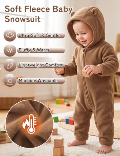 Babymine Newborn Baby Boy Clothes 0-3 Months Girl Halloween Costume Brown - image 2