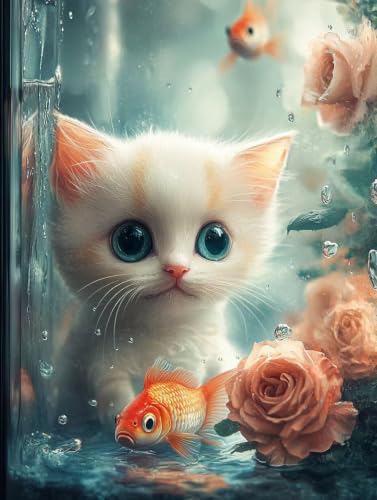 Diamond Painting Adulte Animal m-189 - Kit Broderie Diamant Full Drill 50x70cm