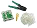 Produktbild Kabeltester + Crimpzange + 50 Rj45 Cat5 Cat5e Stecker Netzwerk Werkzeug Set