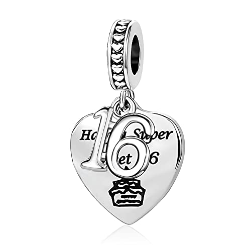 Abalorio cumpleaños compatible Pandora charm de cobre para fechas especiales 3