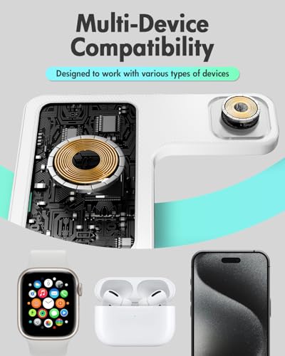 GETPALS 3-in-1 Wireless Charging Stand (Qi, 15.5W) — view 7