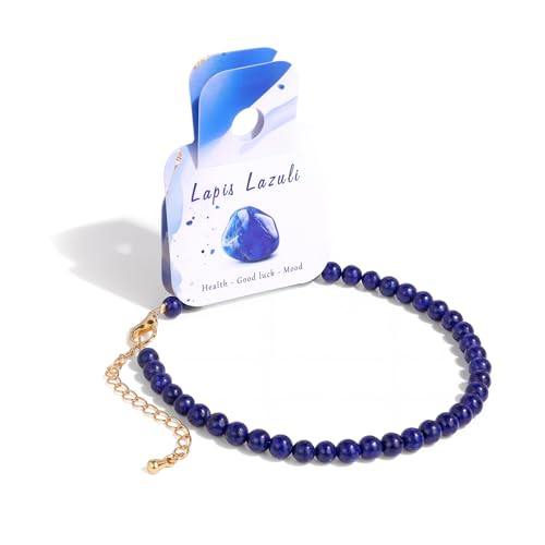 Bolinailo Natural Stone Beaded Anklets image