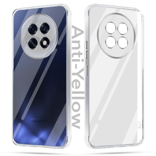 Image of Jkobi Lifetime Anti-Yellow Clear Back Case Cover for Oppo F31 Pro Plus (Sleek Hard Crystal | Shockproof and Camera Protection)