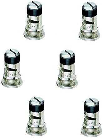 Pack of 6 - TeeJet Stainless Steel Wide Angle Spray Tips Rated 2.0 GPM @ 40 PSI TF-VS10