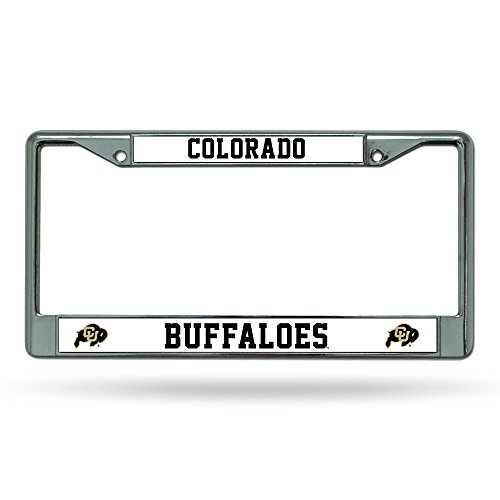 Rico Industries NCAA Colorado Buffaloes Standard Chrome License Plate Frame